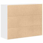 vidaXL Buffet Blanc 88x30x70 cm Bois d'ingénierie