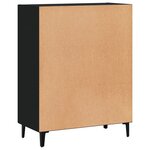 vidaXL Buffet noir 69 5x34x90 cm bois d'ingénierie
