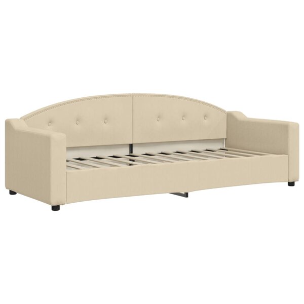 vidaXL Lit de repos crème 80x200 cm tissu