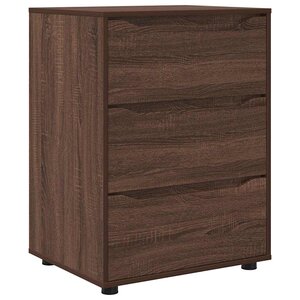 vidaXL Armoire de rangement Chêne brun 60 x 48 x 81 cm