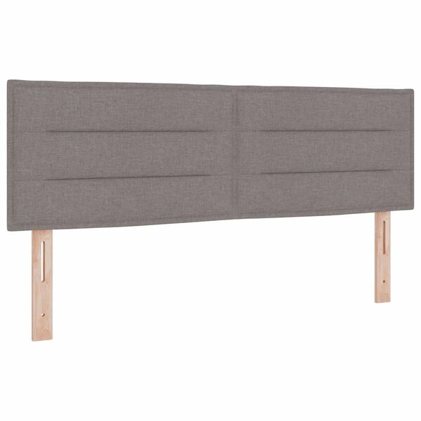 vidaXL Tête de lit avec tête de lit Taupe 144 cm Cuir synthétique