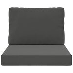vidaXL Coussin de canapé d'extérieur 2 Pièces Anthracite Polyester