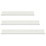 vidaXL Étagère flottante 3 pc Blanc 40 x 9 x 2 5 cm Acier
