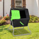 vidaXL Composteur à tambour 60x58x74 cm 105 L Polypropylène