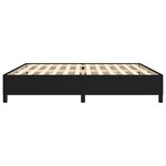 vidaXL Cadre de lit sans matelas noir 200x200 cm tissu