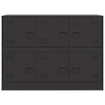 vidaXL Buffet noir 99x39x73 cm acier