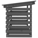 vidaXL Support pour bois de chauffage Gris 108x73x79 cm Bois de pin
