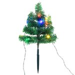 vidaXL Arbres d'allée de Noël 6 Pièces avec LED multicolores 45 cm PVC