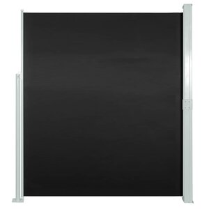 vidaXL Auvent latéral rétractable 140 x 300 cm Noir