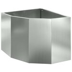 vidaXL Jardinière d'Angle Argent 45 x 45 x 35 cm Acier galvanisé