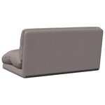 vidaXL Fauteuil de sol ajustable Taupe Tissu