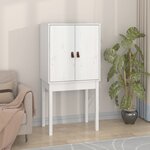 vidaXL Buffet haut Blanc 60x40x120 cm Bois massif de pin