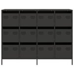 vidaXL Buffet noir 135x39x103 5 cm acier laminé à froid