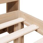 vidaXL Lit bibliothèque sans matelas 90x190 cm bois de pin massif