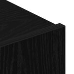vidaXL Meuble TV mural en 5 pièces en chêne noir