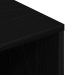 vidaXL Meuble TV chêne noir 100x40x40 cm bois d'ingénierie