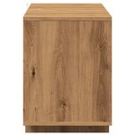 vidaXL Meuble TV chêne artisanal 130x35x50 cm bois d'ingénierie