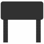 vidaXL Tête de lit avec tête de lit Chêne noir 75 cm Bois d'ingénierie