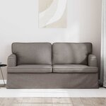 vidaXL Canapé Taupe 142 x 80 x 85 cm tissu