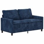 vidaXL Canapé Bleu marine 156 x 81 x 87 5 cm Polyester