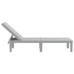 vidaXL Chaise longue réglable en hauteur à 4 positions polypropylène