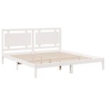 vidaXL Cadre de lit extra long sans matelas 200x210 cm bois massif