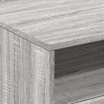 vidaXL Table basse avec lumières LED sonoma gris 50x49x40 cm