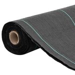 vidaXL Membrane anti-mauvaises herbes noir 0 5x200 m PP