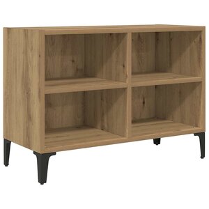 vidaXL Meuble TV Marron 69.5 x 30 x 50 cm Bois d'ingénierie