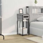vidaXL Cabinet de chevet Gris Sonoma 41 x 28 x 76 cm Bois d'ingénierie
