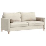 vidaXL Coussins d'accent 2 Pièces Taupe Ø 15 x 40 cm Tissu en microfibre