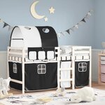 vidaXL Lit mezzanine enfants avec tunnel sans matelas 80x200 cm