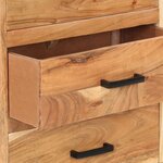 vidaXL Buffet 88x30x73 cm Bois d'acacia massif