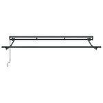 vidaXL Cadre de auvent manuel Réglable Anthracite 3 5 x 2 m Acier