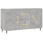 vidaXL Buffet gris béton 100x36x60 cm bois d'ingénierie