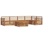 vidaXL Ensemble de canapés d'extérieur 6 pc Naturel