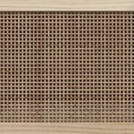 vidaXL Meuble TV Marron 80x30x40cm Bois de pin massif et rotin naturel