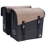 Willex sacoche double de vélo 101 toile 30 l marron et noir