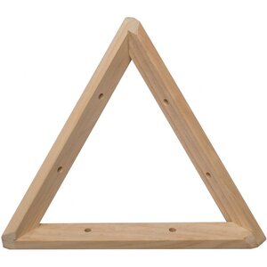 Equerre triangle en pin brut 20 cm