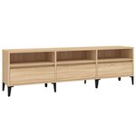 vidaXL Meuble TV chêne sonoma 150x30x44 5 cm bois d'ingénierie