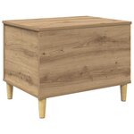 vidaXL Cabinet de chevet chêne artisanal 60 x 44.5 x 45 cm