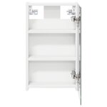 vidaXL Armoire Miroir de Salle de Bain Blanc 30 x 10 5 x 50 cm