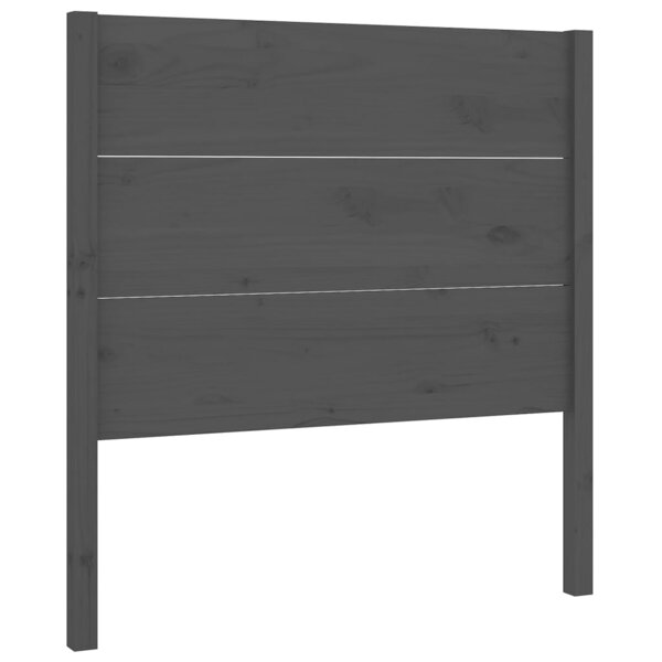 vidaXL Tête de lit Gris 96x4x100 cm Bois massif de pin