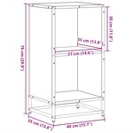 vidaXL Bibliothèque chêne sonoma 40x35x76 cm bois d'ingénierie