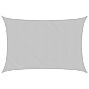 vidaXL Voile d'ombrage gris clair 4x3 m 100  polyester oxford