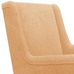 vidaXL Chaise à bascule Beige 62 x 80 x 85 cm Bouclé