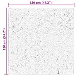 vidaXL Tapis HUARTE à poils courts doux et lavable crème 120x120 cm