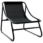 vidaXL Ensemble de Canapé de Jardin de 5 Pièces avec Coussins en Acier Noir