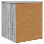 vidaXL Maison pour chat Gris Sonoma 53 x 52 x 62 cm Bois d'ingénierie