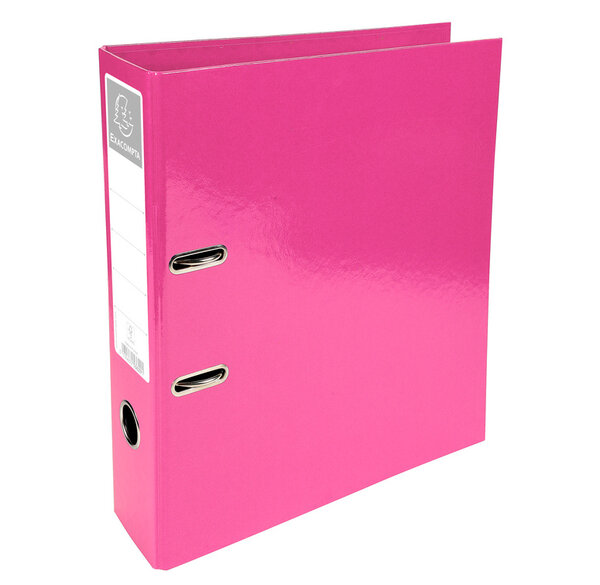 Classeur à levier D70mm Prem'Touch Iderama Rose x 10 EXACOMPTA